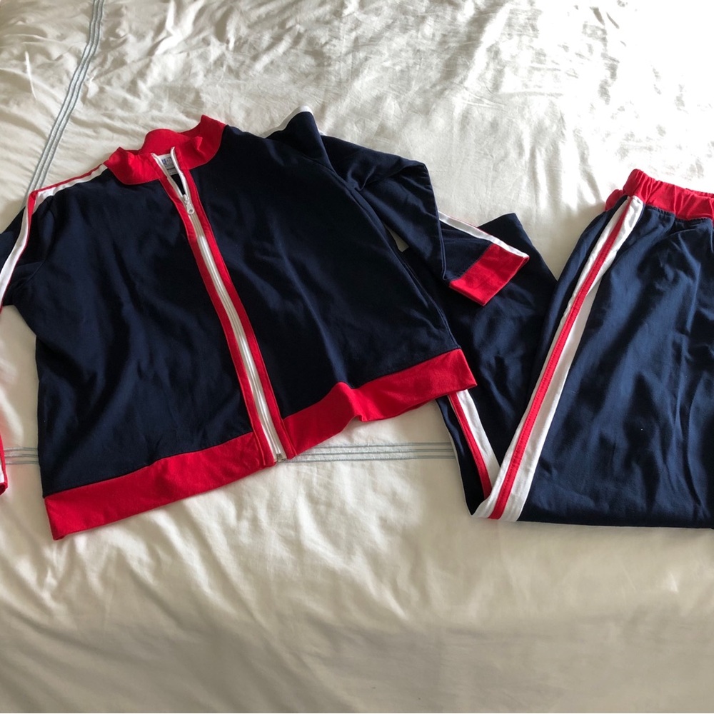 Patriotic track suit